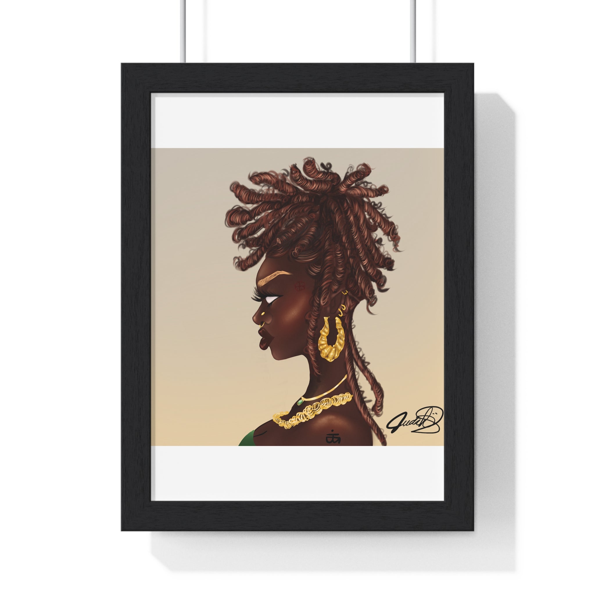Millikah Vertical Framed Poster print