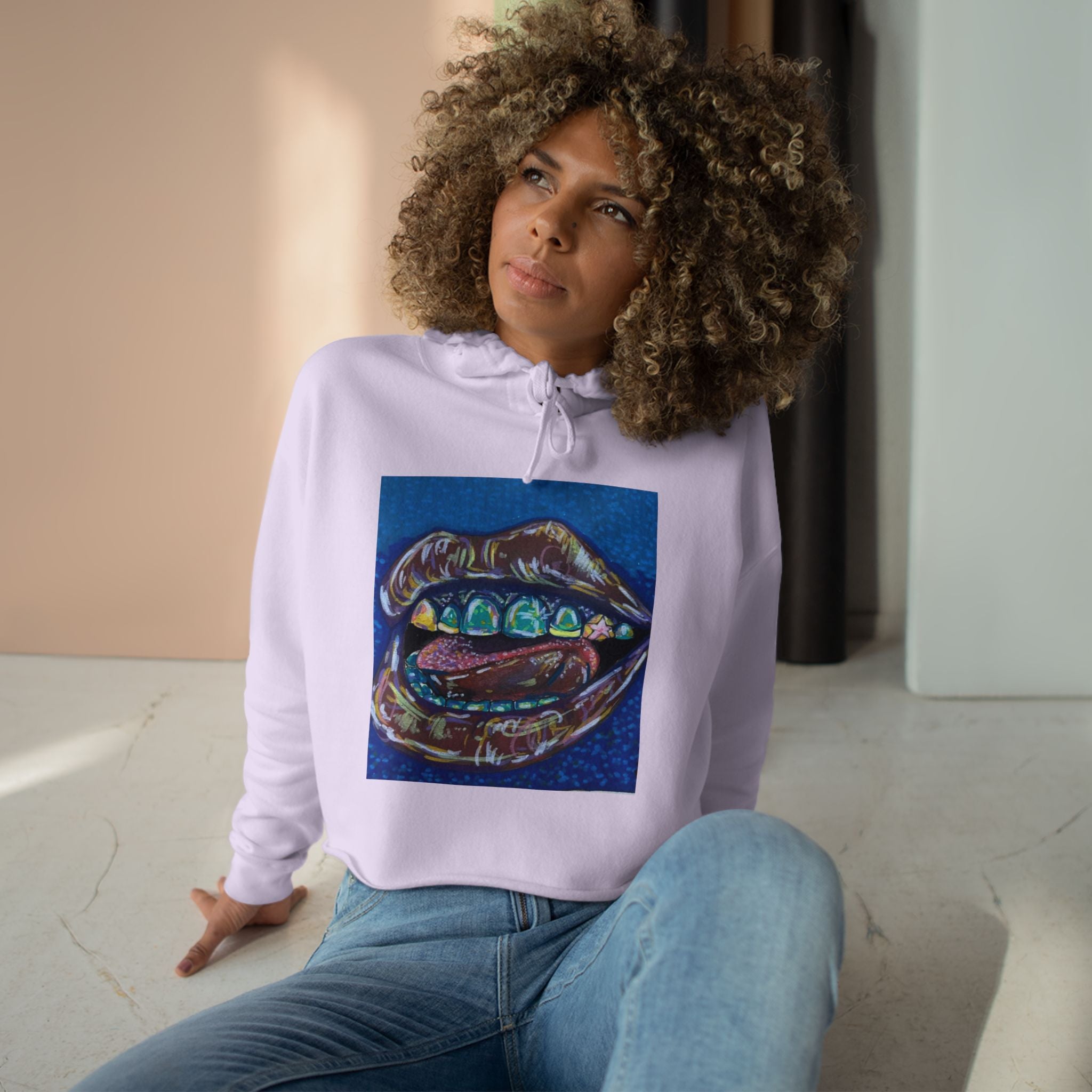 Bling’D Up  Crop Hoodie