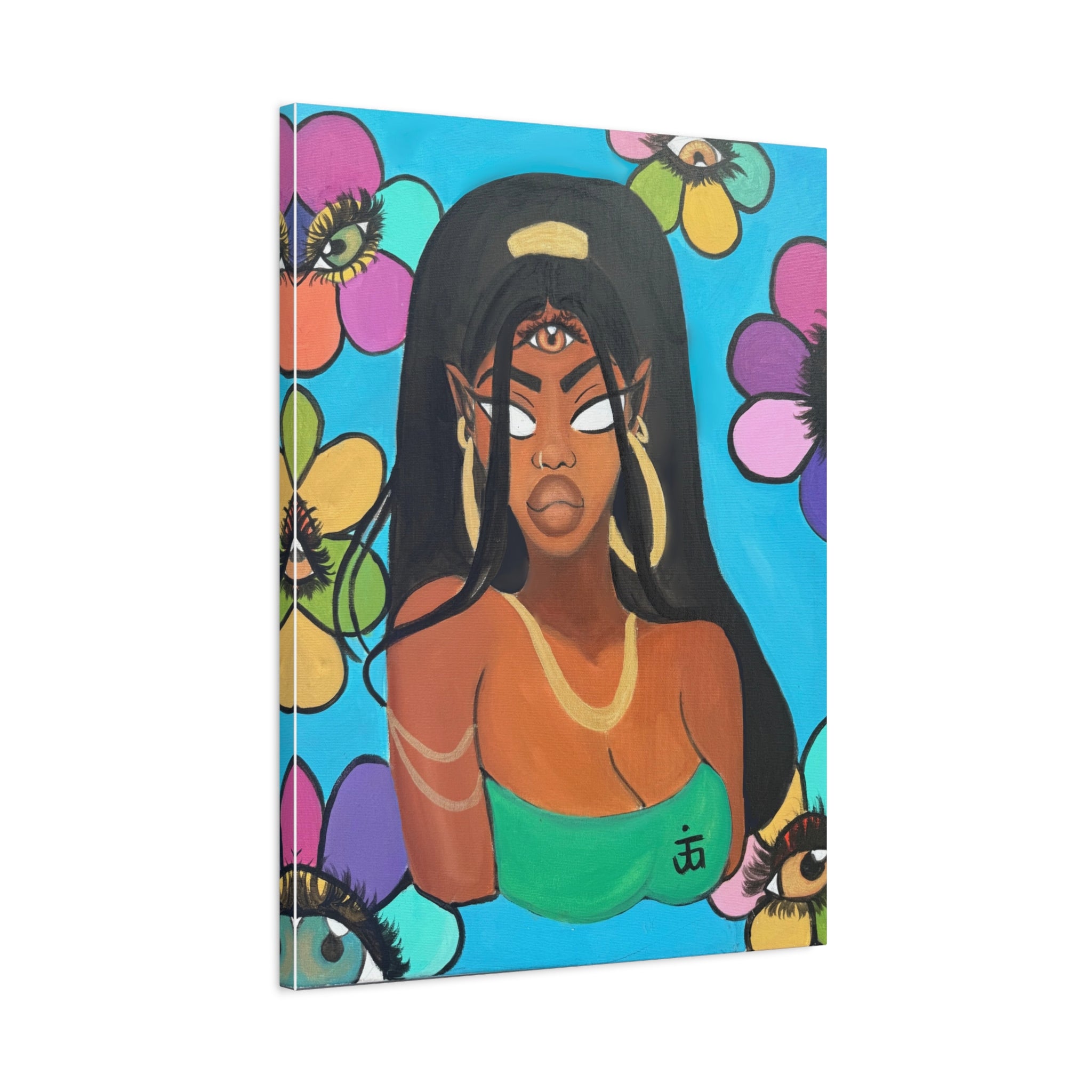 All eyes on me Canvas print