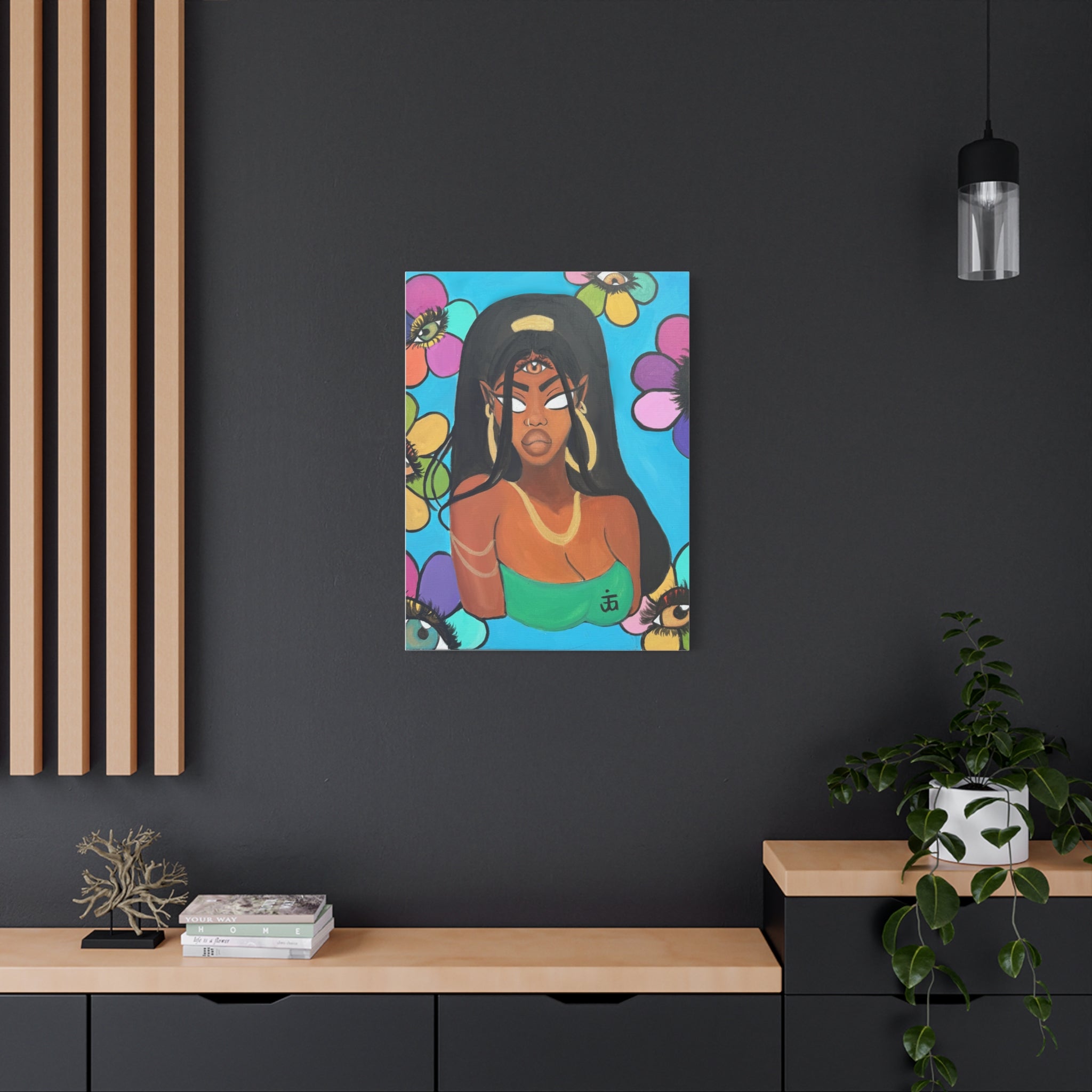 All eyes on me Canvas print