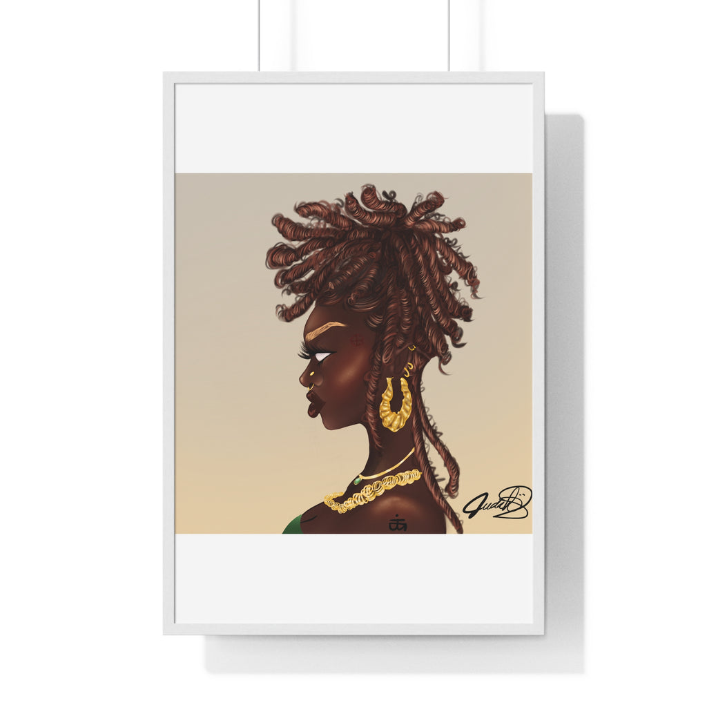 Millikah Vertical Framed Poster print