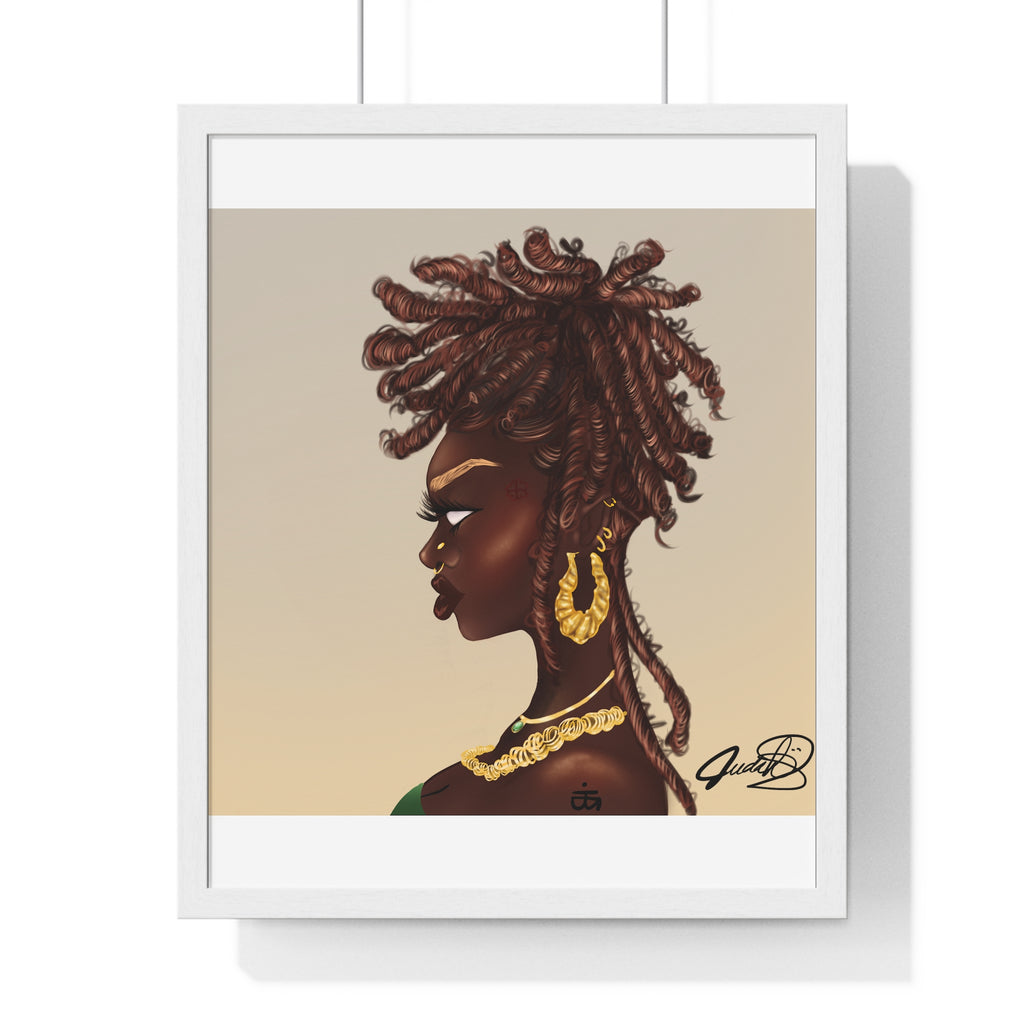 Millikah Vertical Framed Poster print