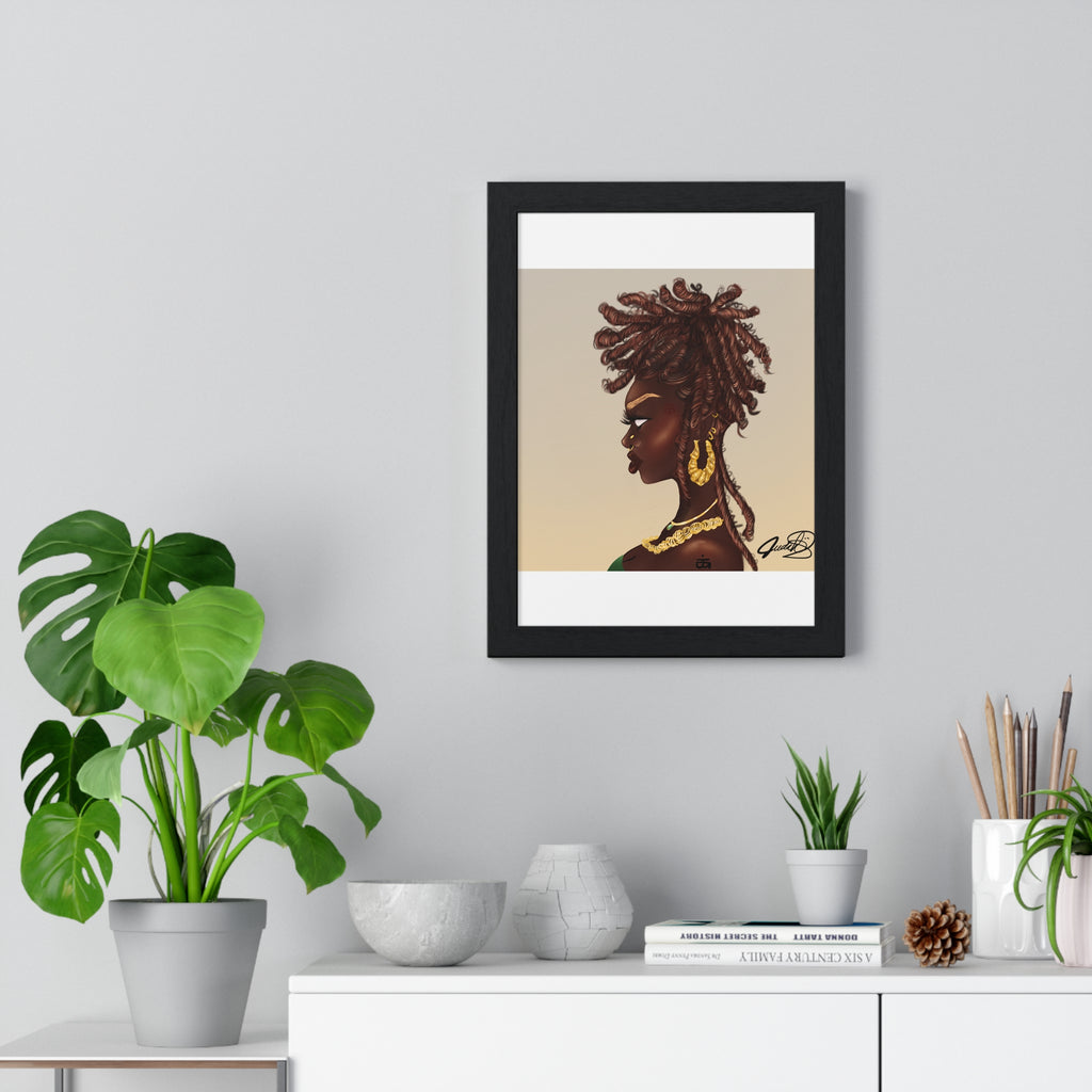 Millikah Vertical Framed Poster print