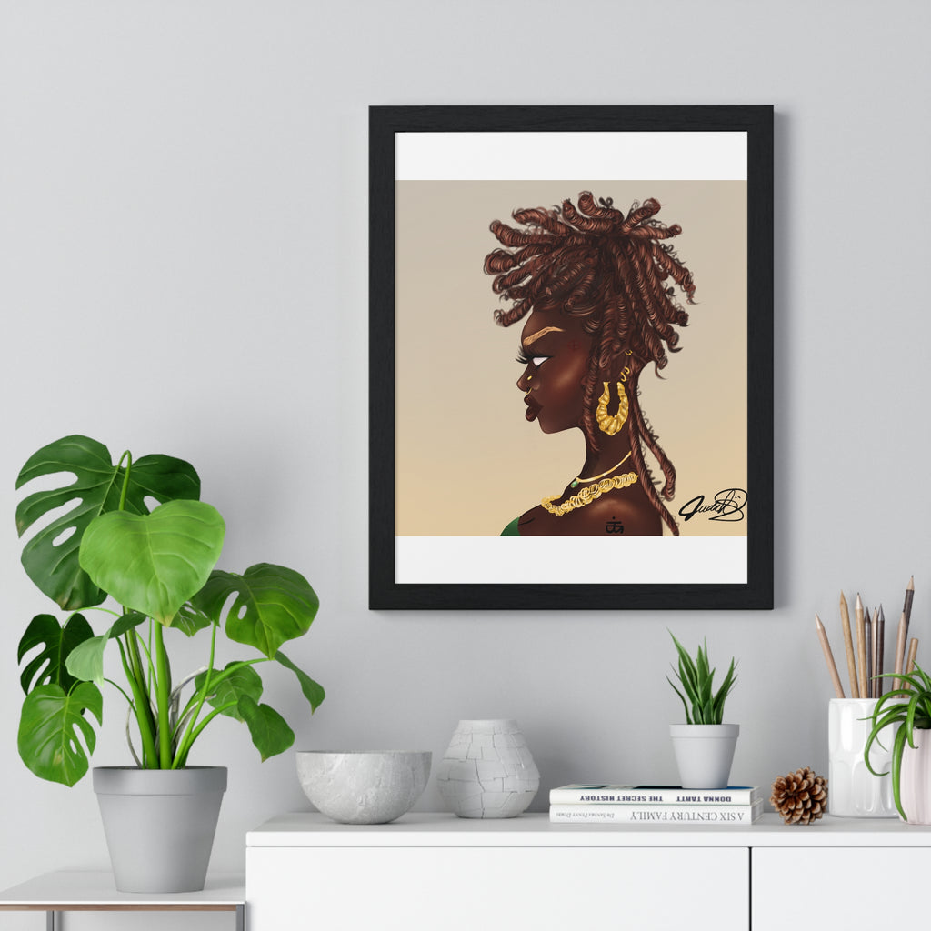 Millikah Vertical Framed Poster print