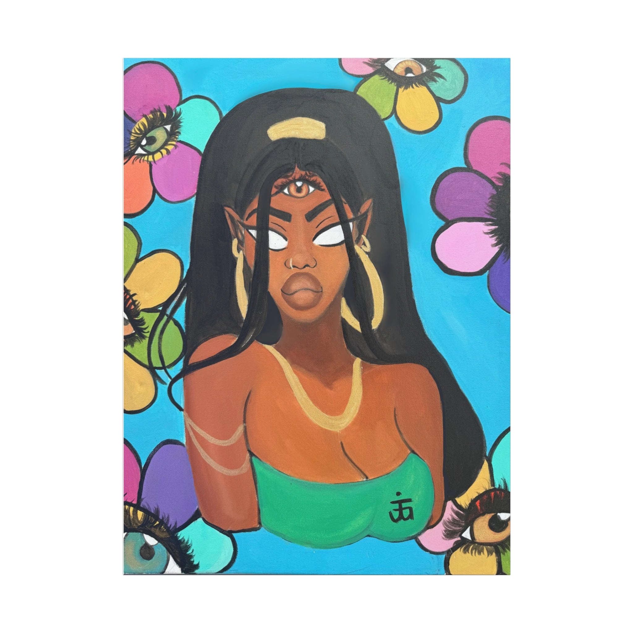 All eyes on me Canvas print