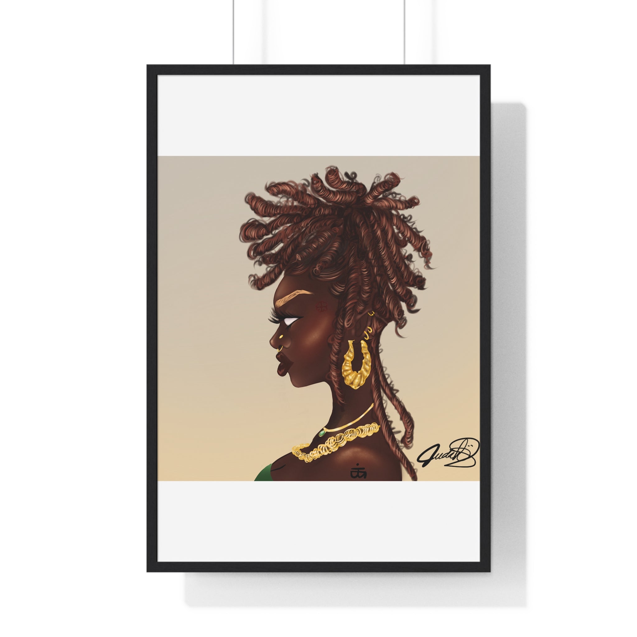 Millikah Vertical Framed Poster print