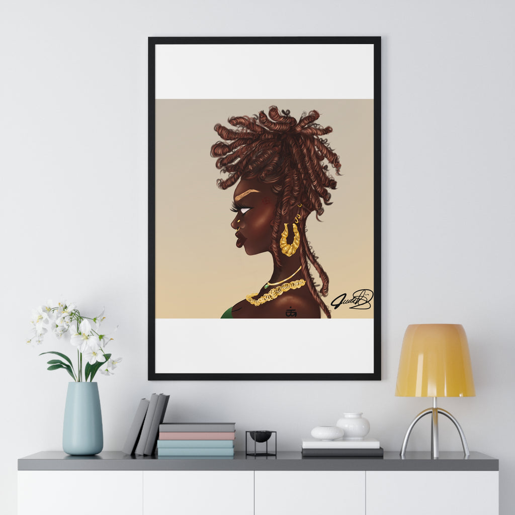 Millikah Vertical Framed Poster print