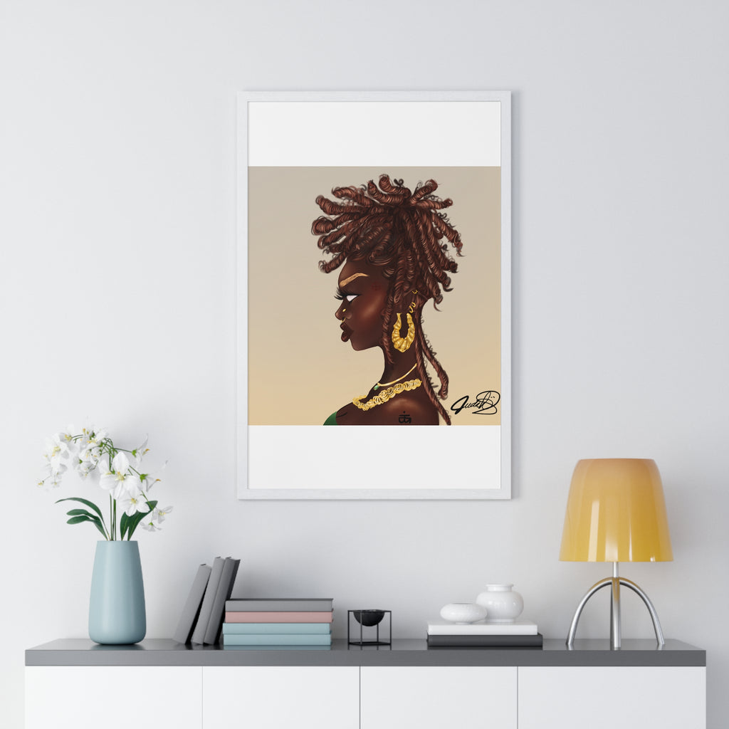 Millikah Vertical Framed Poster print