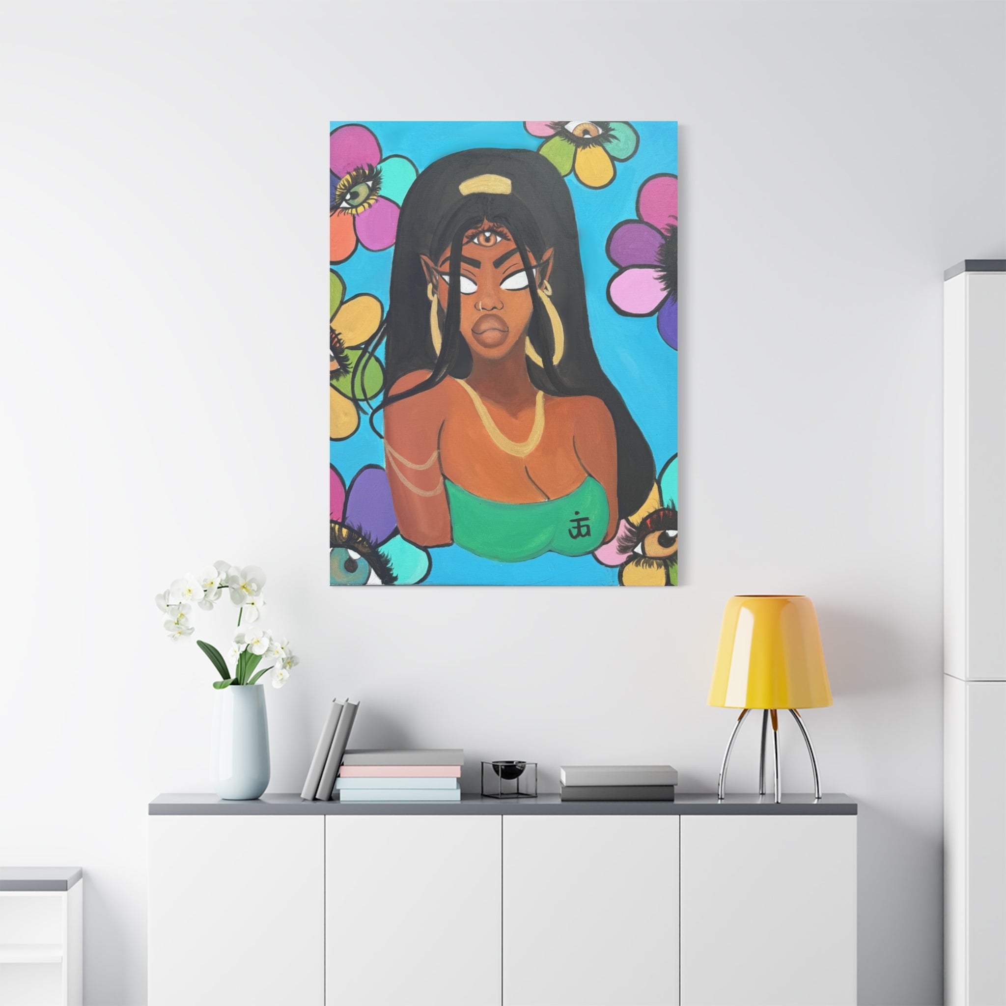 All eyes on me Canvas print