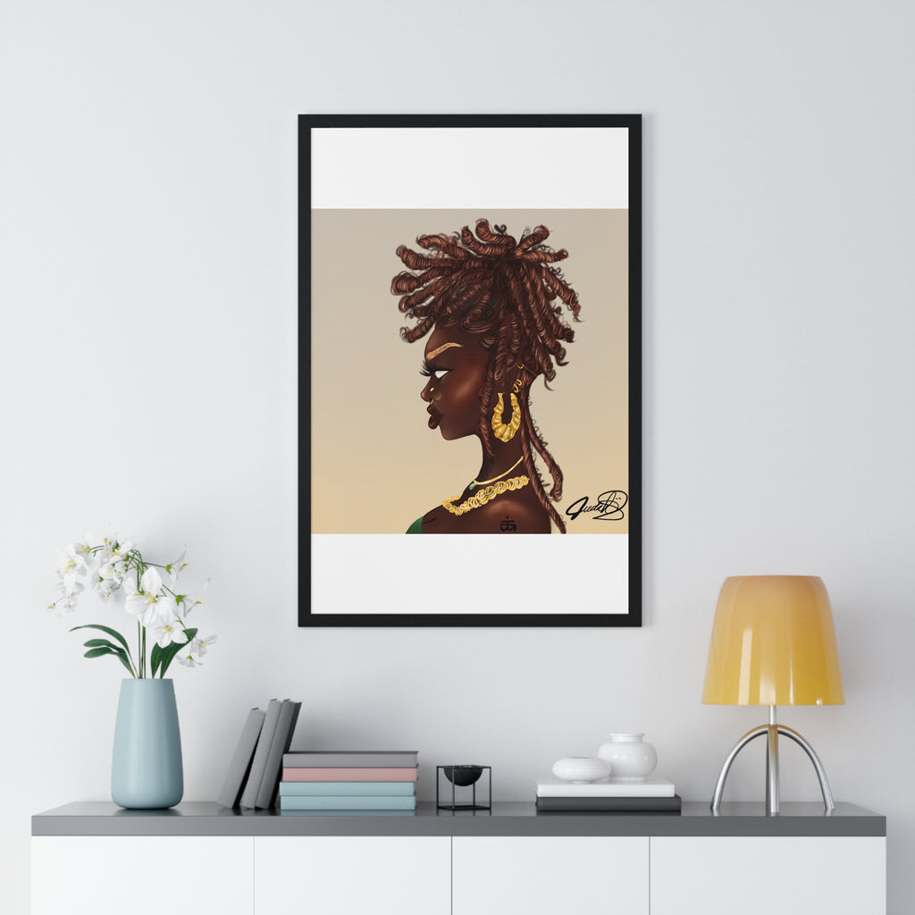 Millikah Vertical Framed Poster print