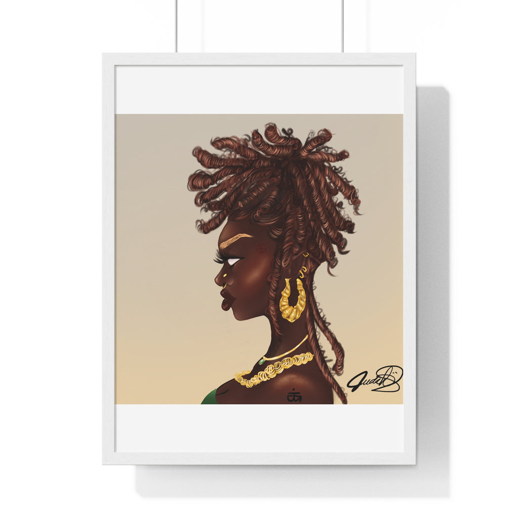 Millikah Vertical Framed Poster print