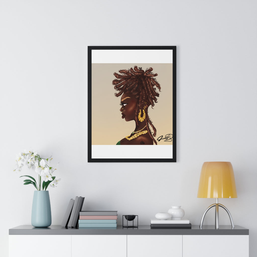 Millikah Vertical Framed Poster print
