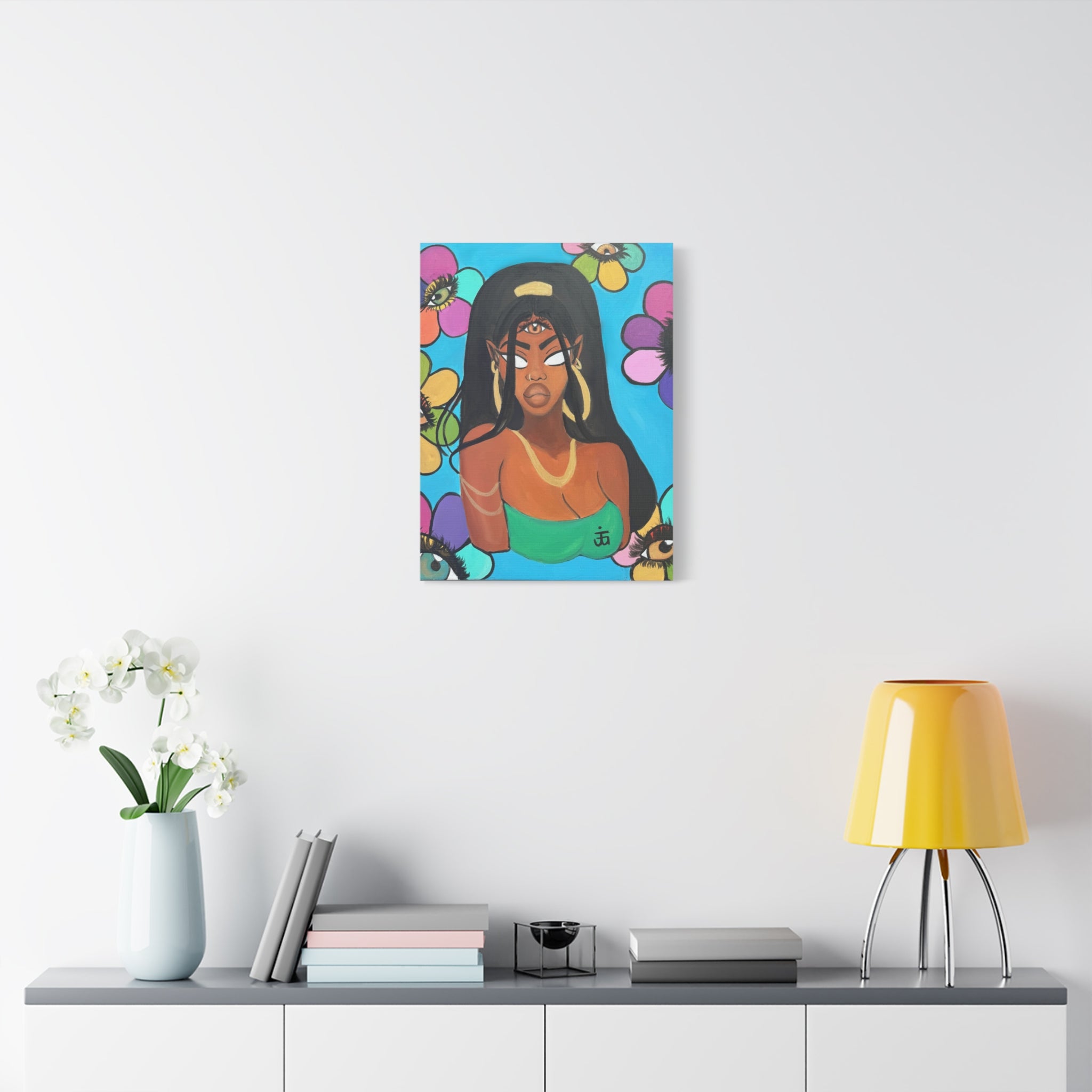 All eyes on me Canvas print