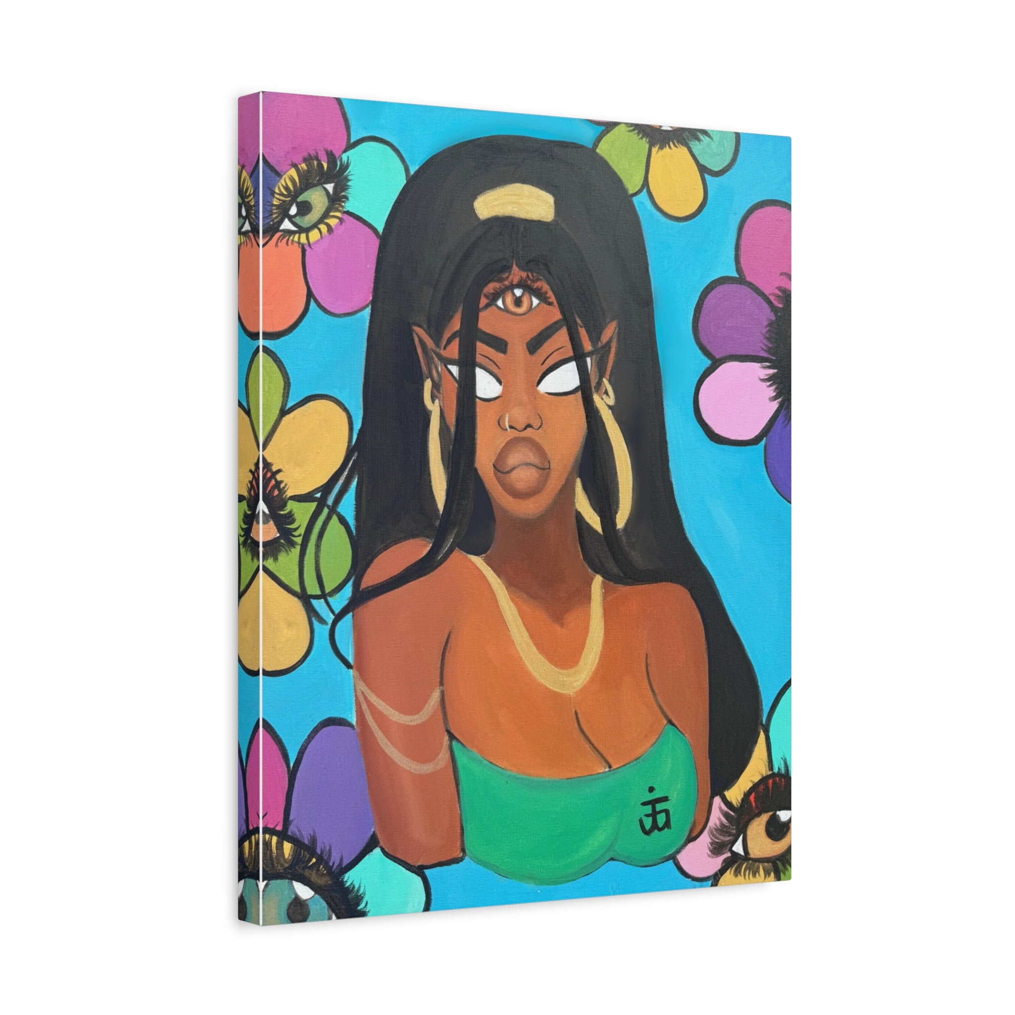 All eyes on me Canvas print