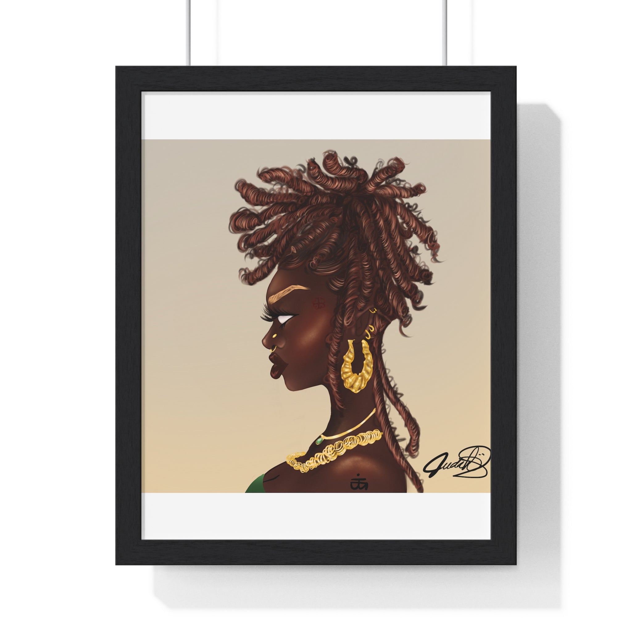 Millikah Vertical Framed Poster print