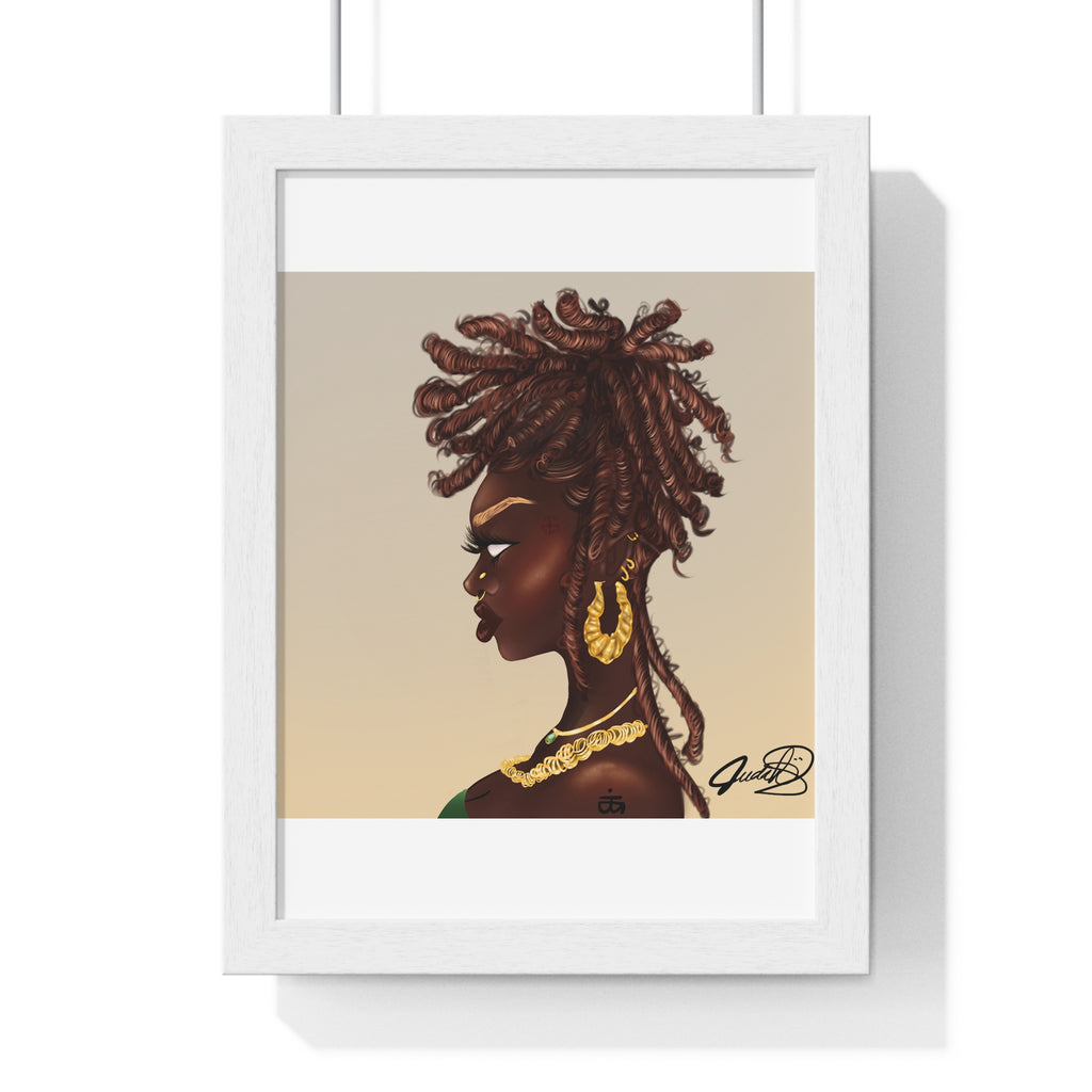 Millikah Vertical Framed Poster print