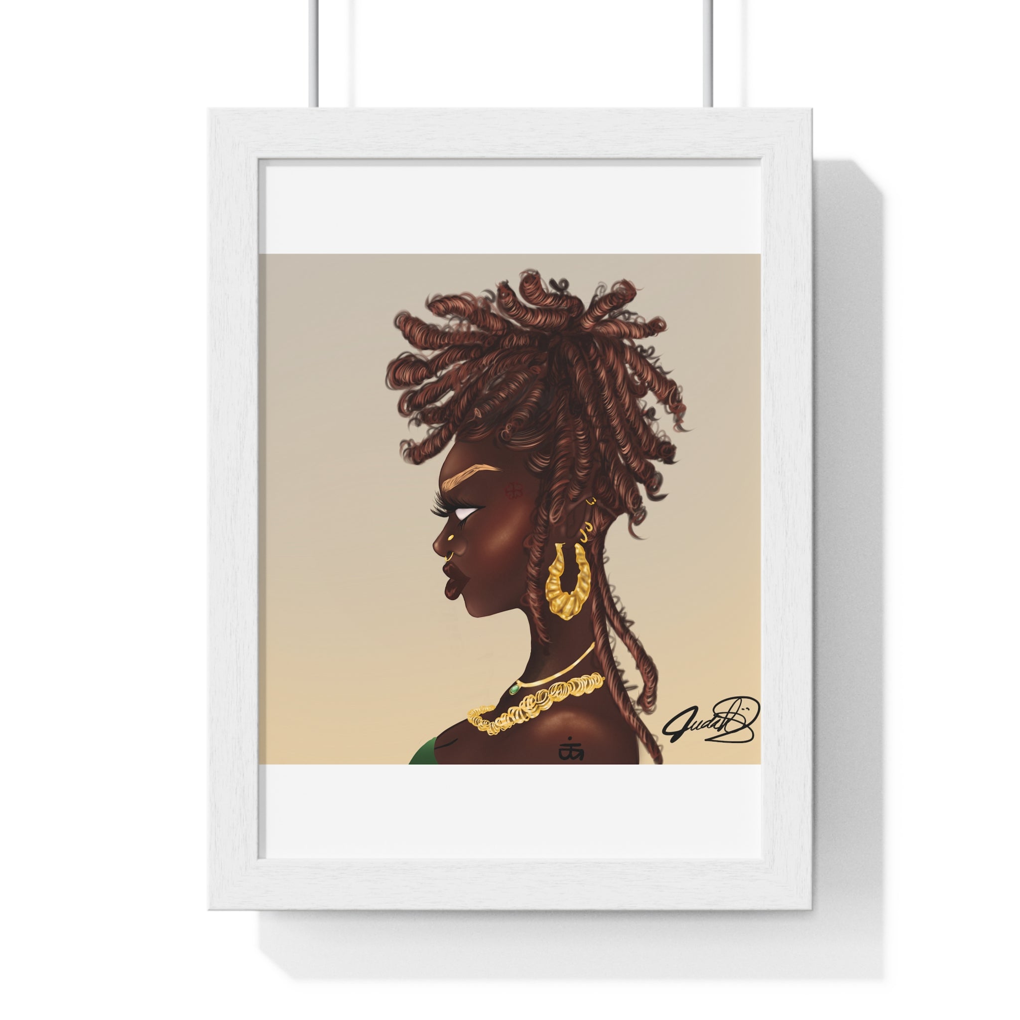 Millikah Vertical Framed Poster print