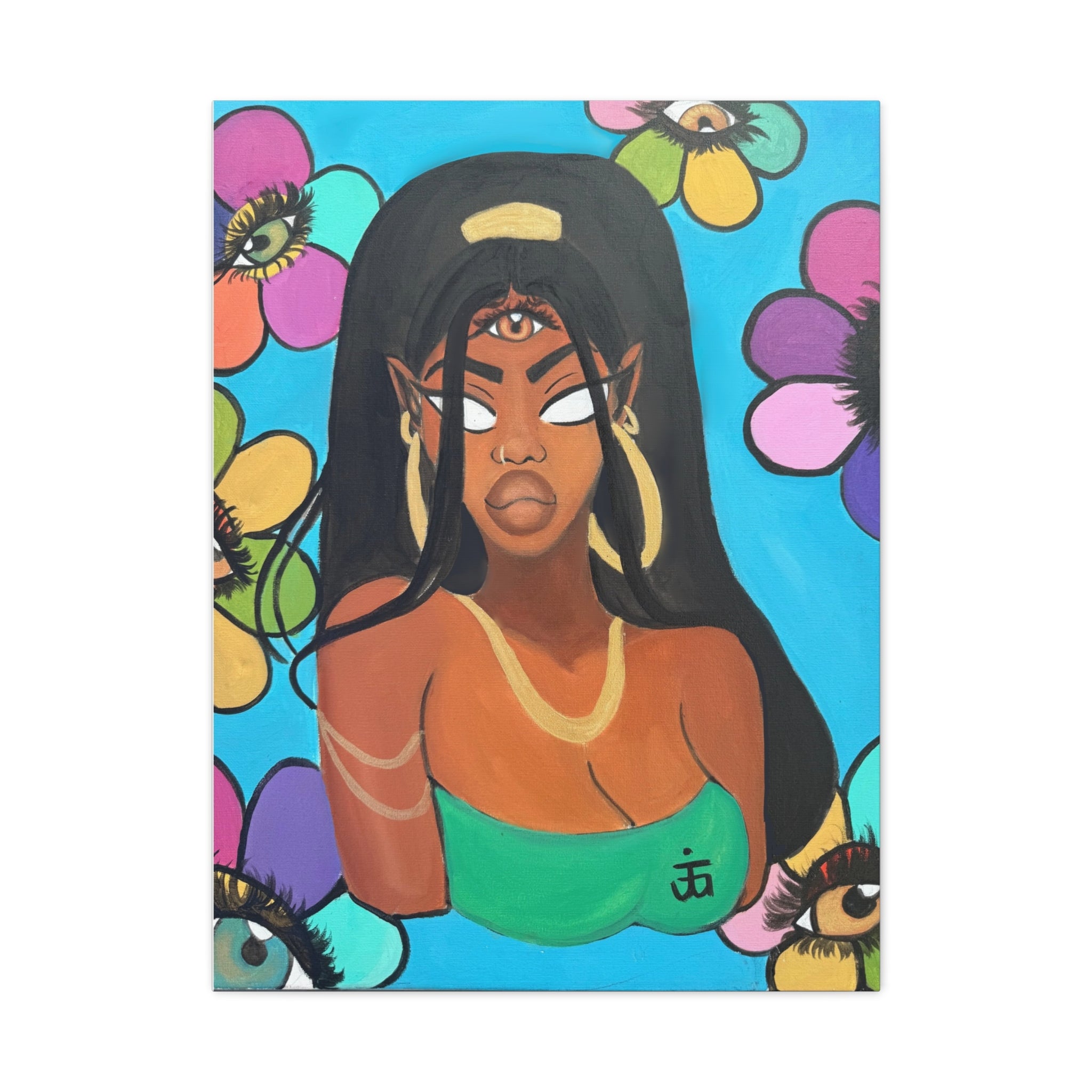 All eyes on me Canvas print